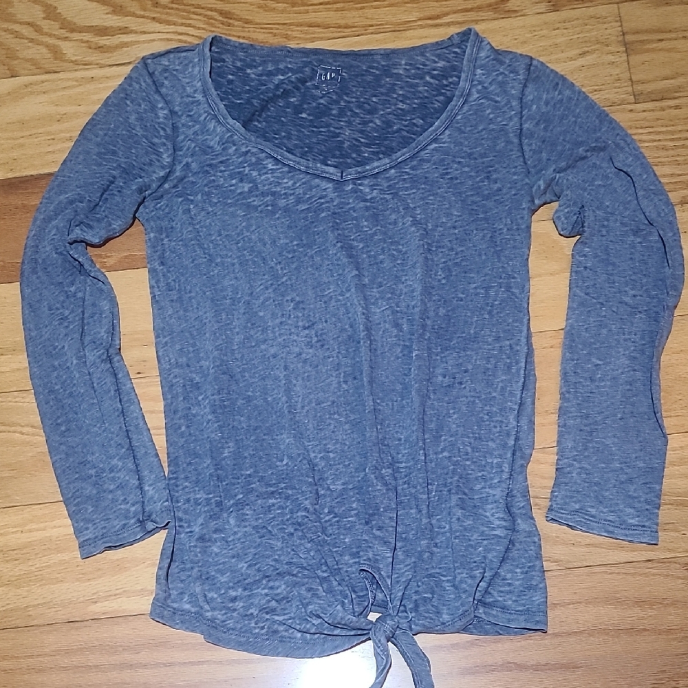 Gap Women's Blue Long Sleeve Top